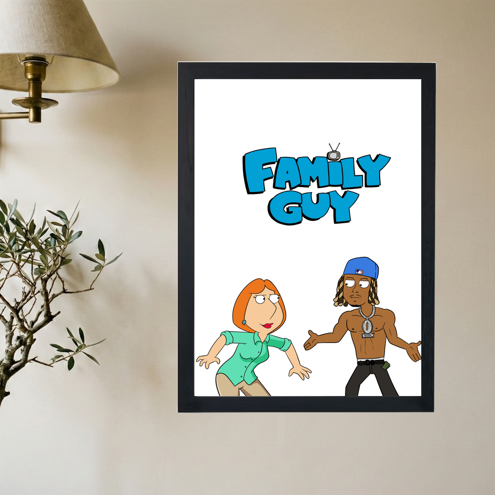 King Von x Family Guy Poster - Mockup 2