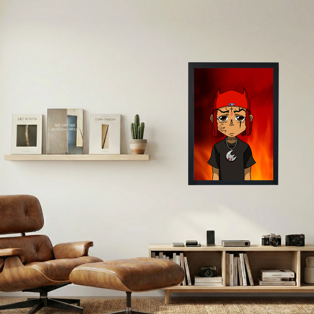 Trippie Redd x Boondocks 'Demon' Poster - Mockup 1