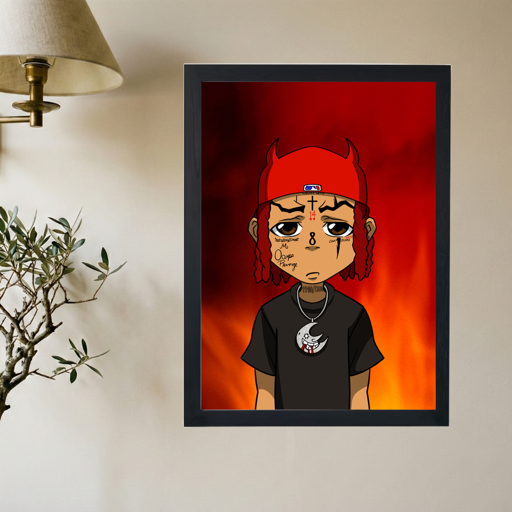 Trippie Redd x Boondocks 'Demon' Poster - Mockup 2