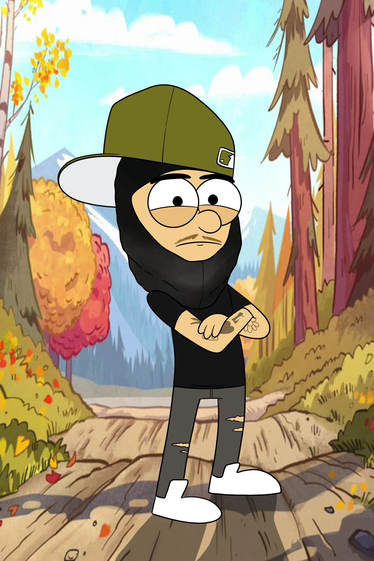 Yeat x Gravity Falls Cartoon Poster