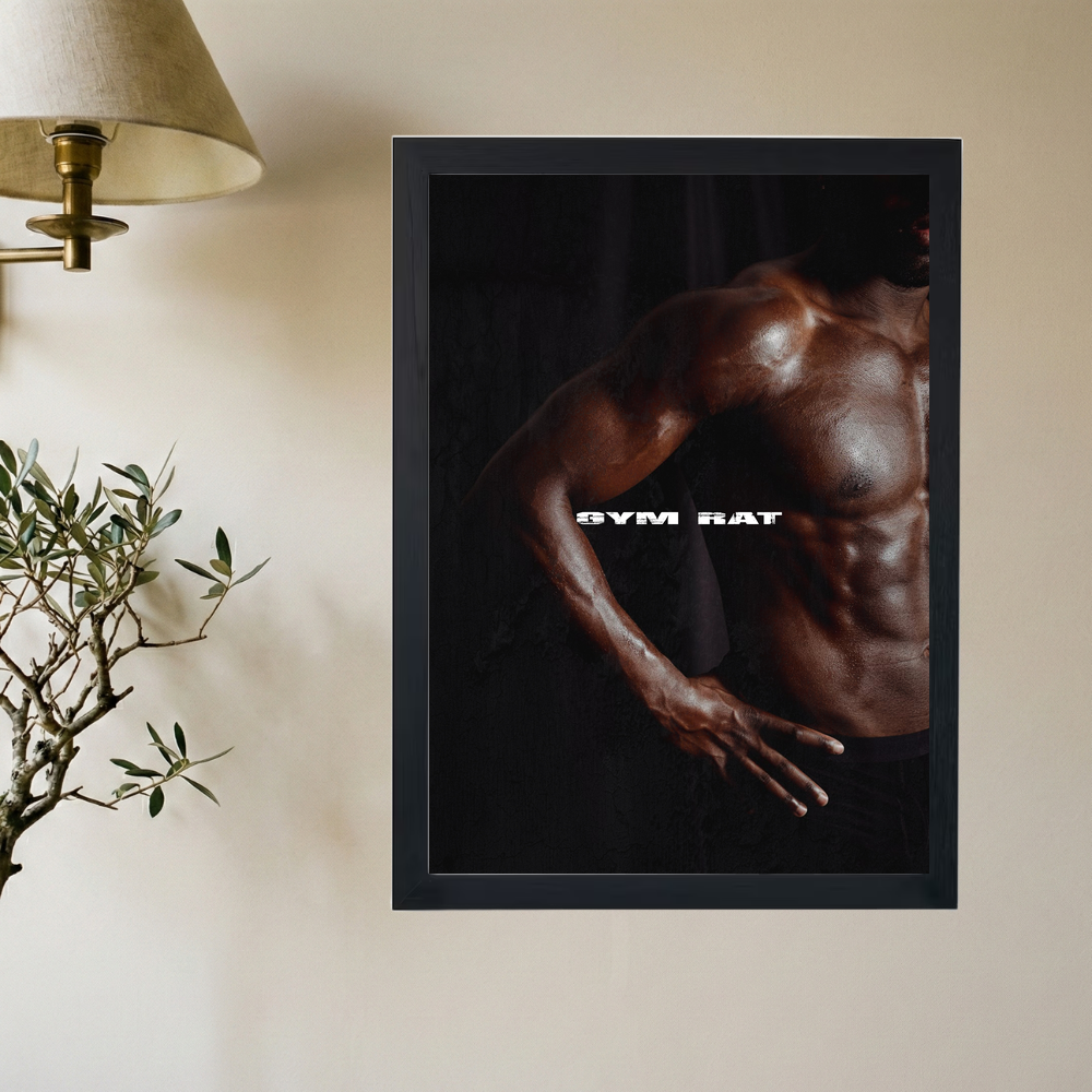 Gym Rat' Poster - Mockup 2