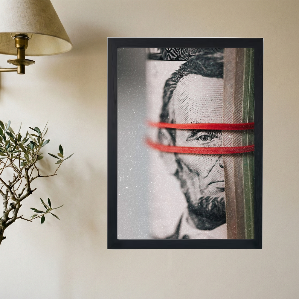 Abe Lincoln 'Bands' Poster - Mockup 2
