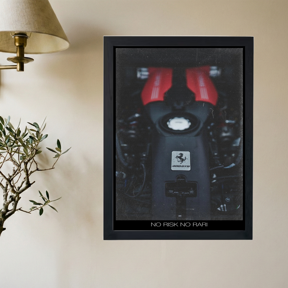 No Risk, No Rari Poster V2 - Mockup 2