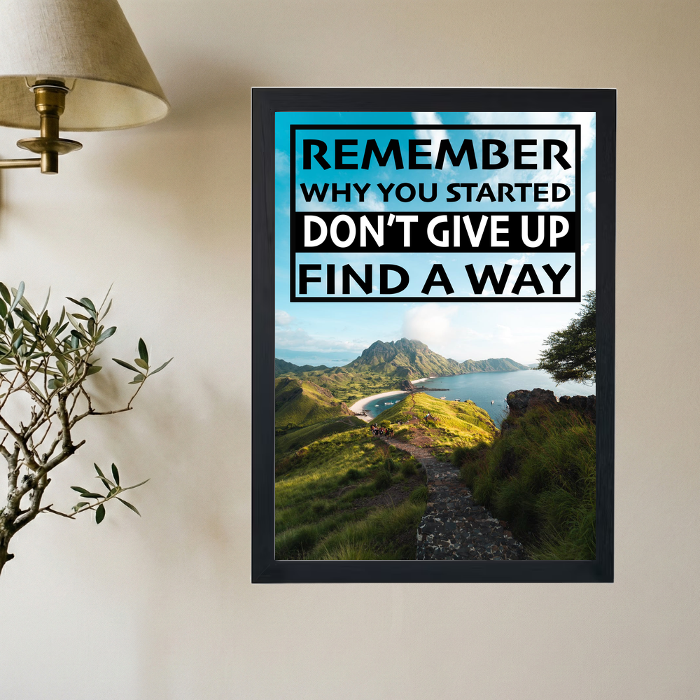 Find A Way' Poster - Mockup 2