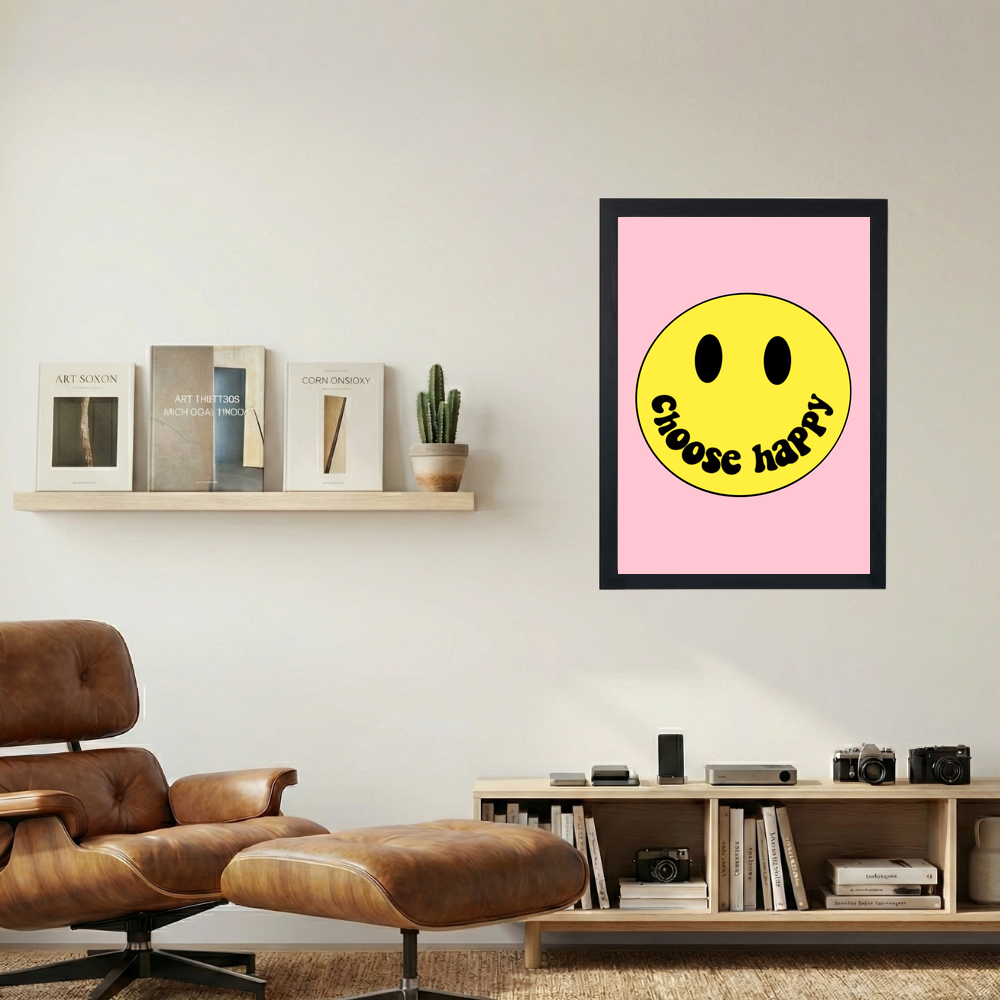 Choose Happy Poster - Mockup 1