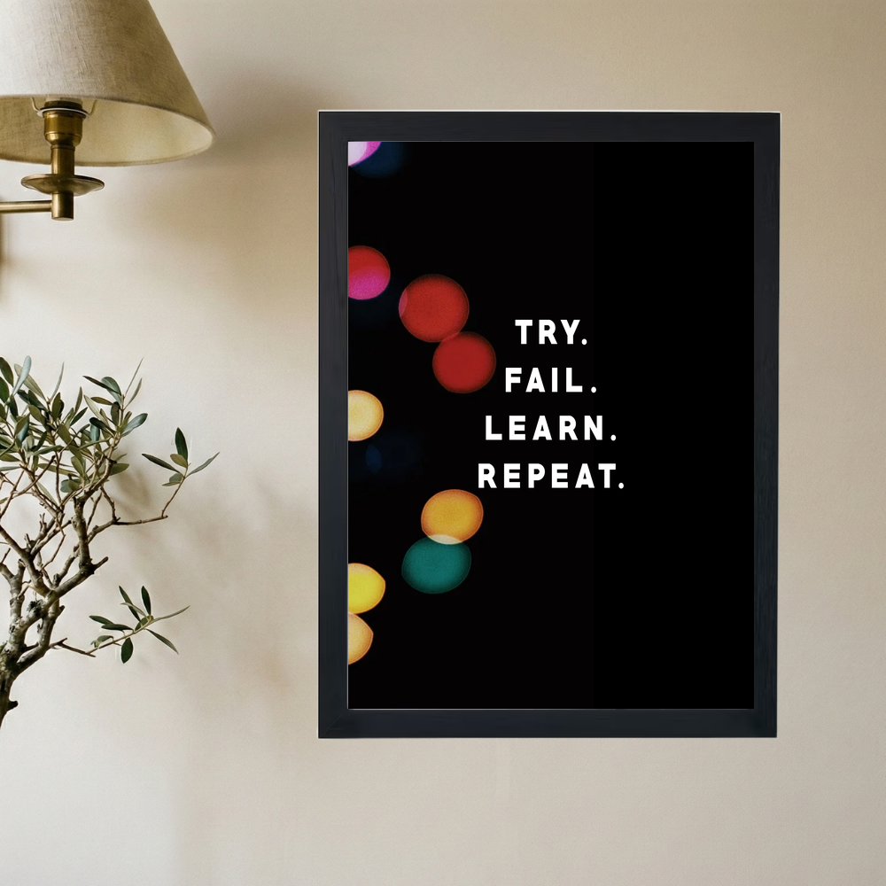 4-Step Plan Poster - Mockup 2