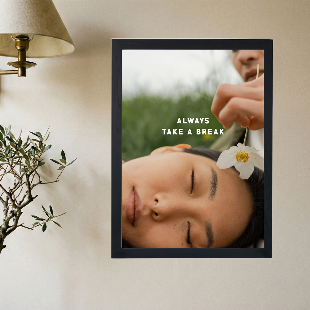 Take A Break' Poster - Mockup 2