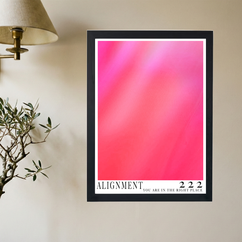 Angel Number 222 'Alignment' Poster - Mockup 2