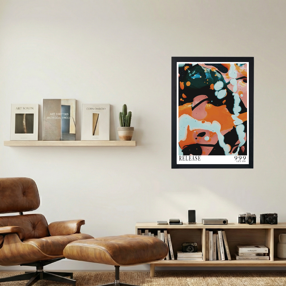 Angel Number 999 'Release' Poster - Mockup 1
