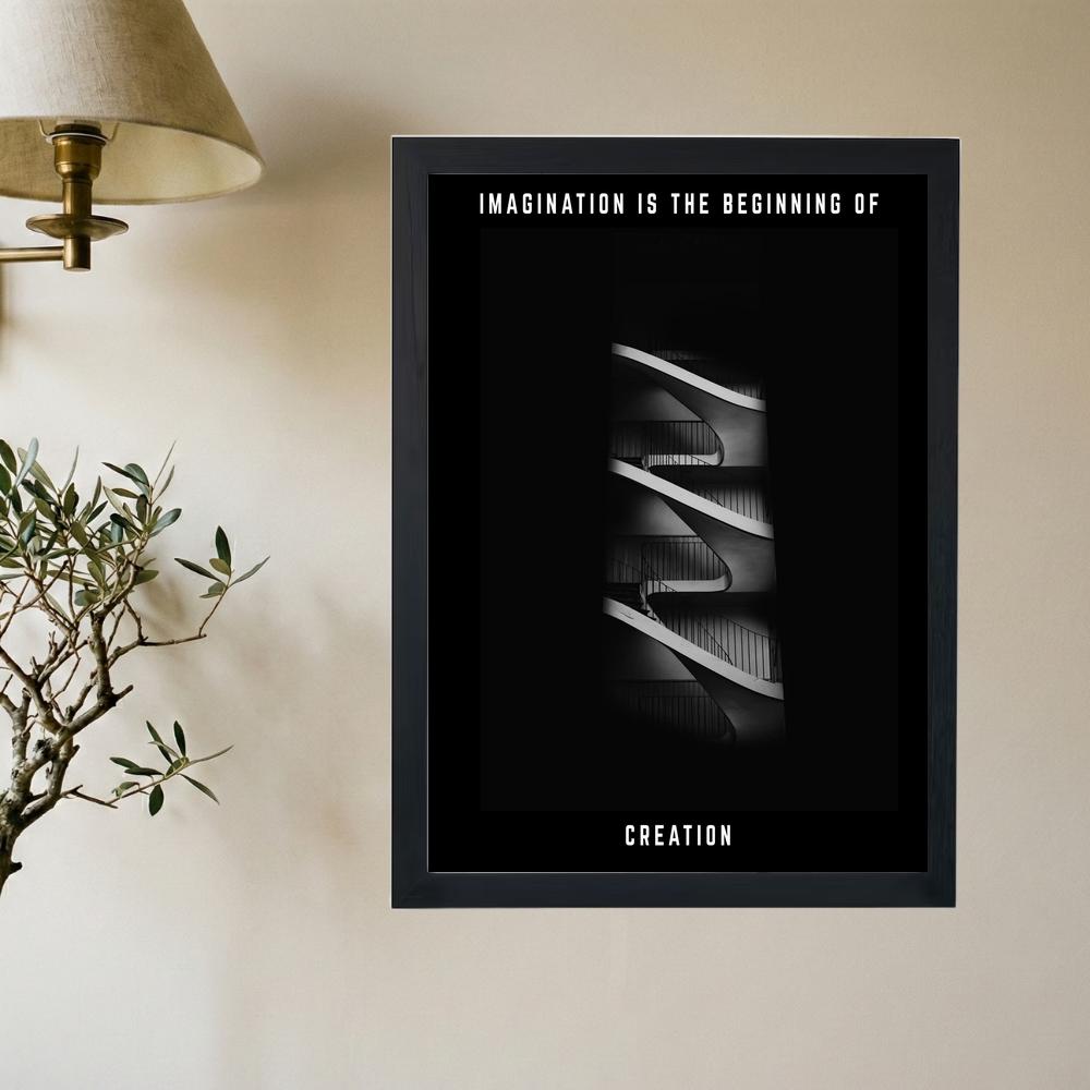 Imagination -> Creation' Poster V2 - Mockup 2