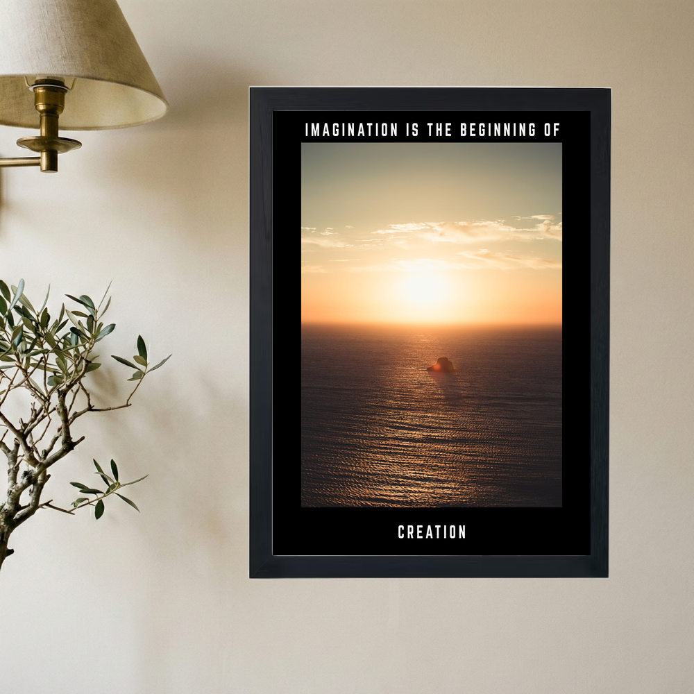 Imagination -> Creation' Poster V3 - Mockup 2
