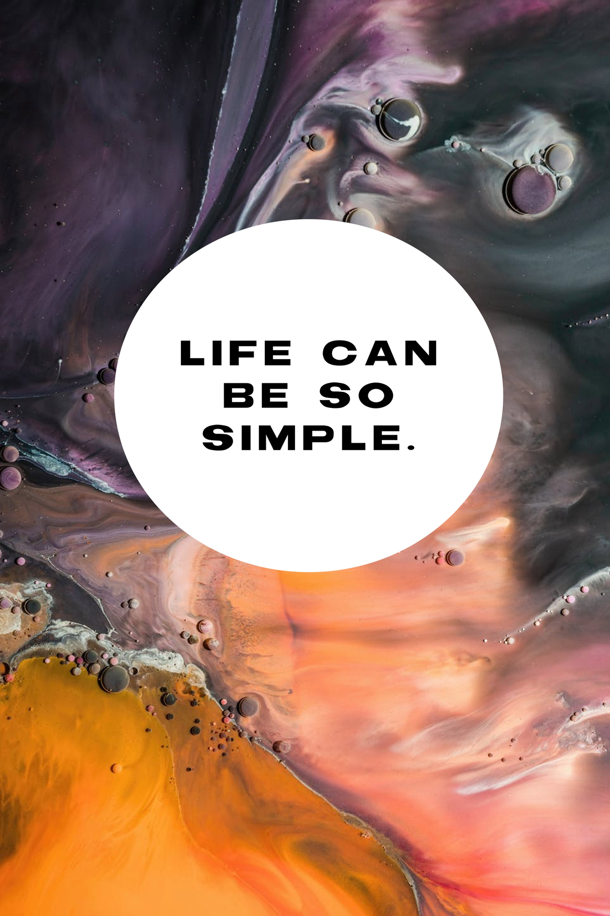 Life Can Be So Simple' Poster - Mockup 1