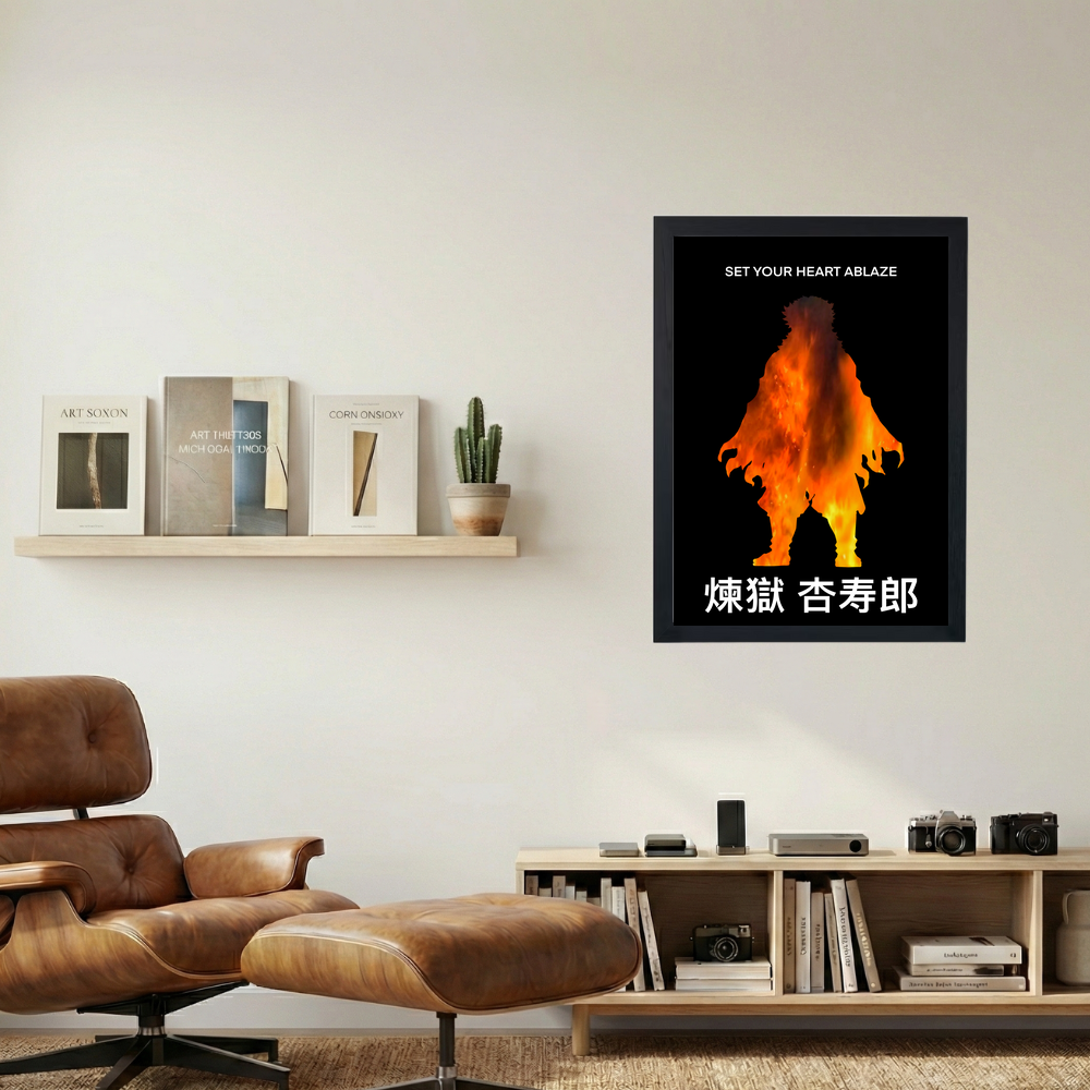 Demon Slayer x Rengoku 'Blaze' Poster - Mockup 1