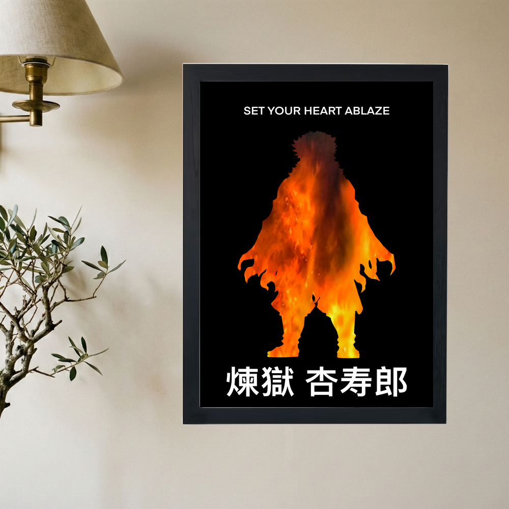 Demon Slayer x Rengoku 'Blaze' Poster - Mockup 2