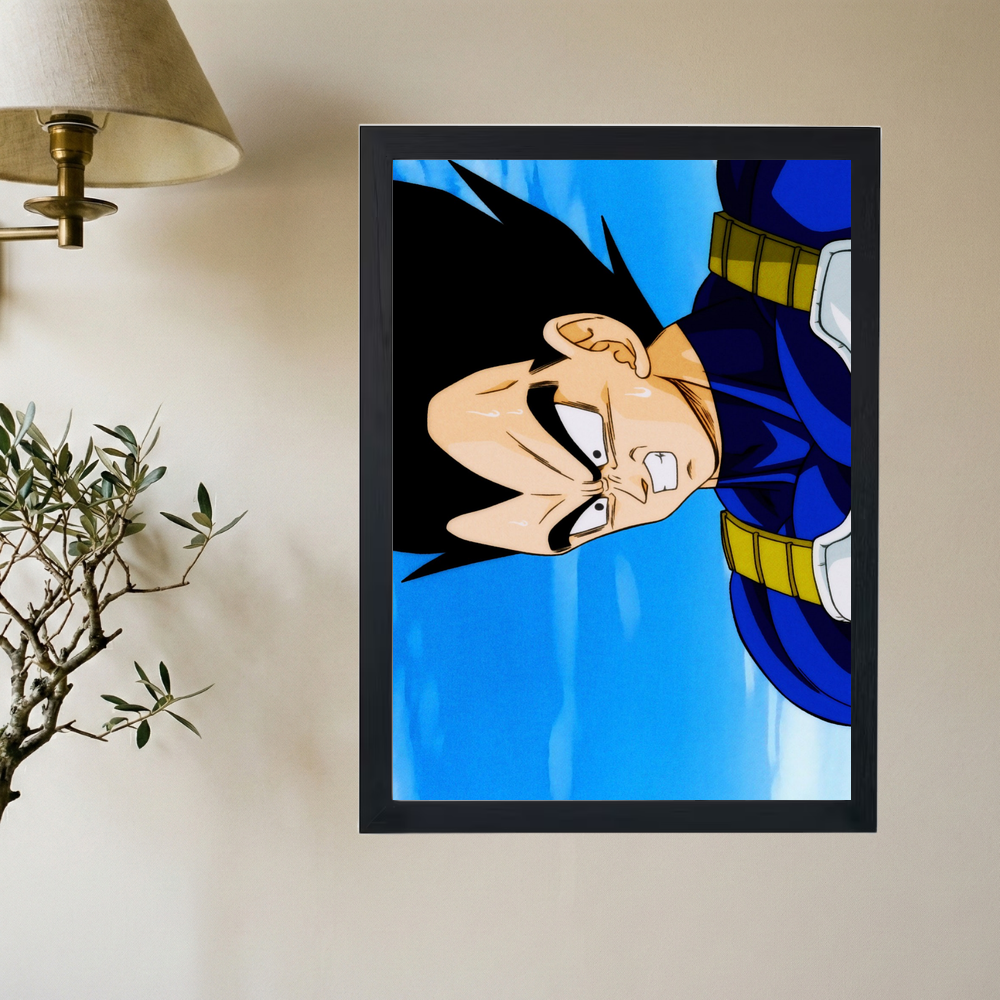 Dragon Ball Z x Vegeta 'Defeated' Poster - Mockup 2