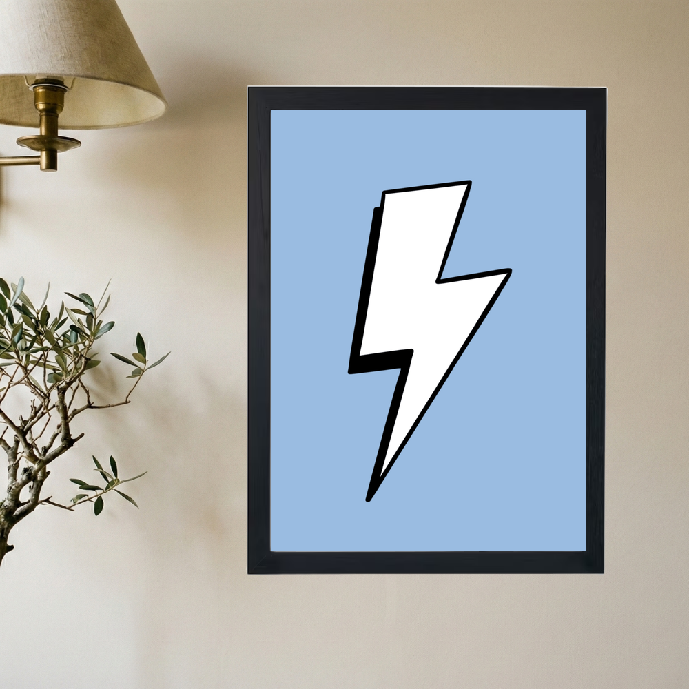 Lightning Bolt Poster - Mockup 2