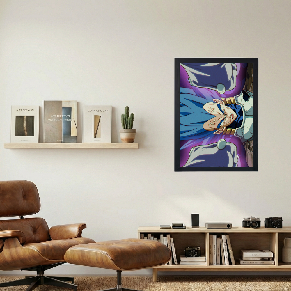 Dragon Ball Z x Vegeta Blue Shinka Poster - Mockup 1