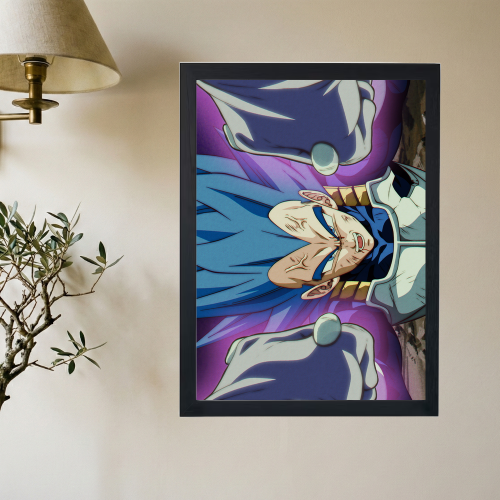 Dragon Ball Z x Vegeta Blue Shinka Poster - Mockup 2
