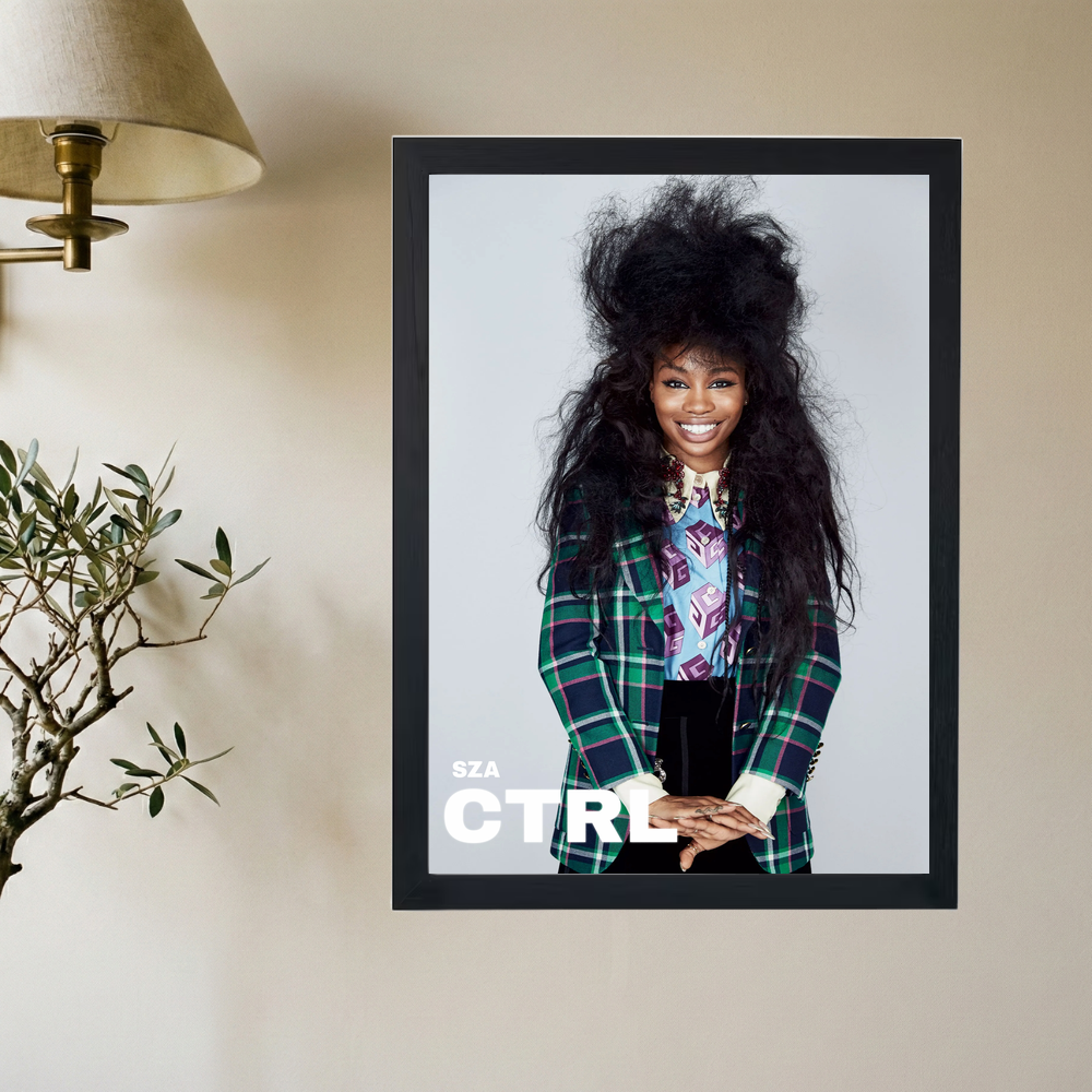 SZA 'All Smiles' Poster - Mockup 2