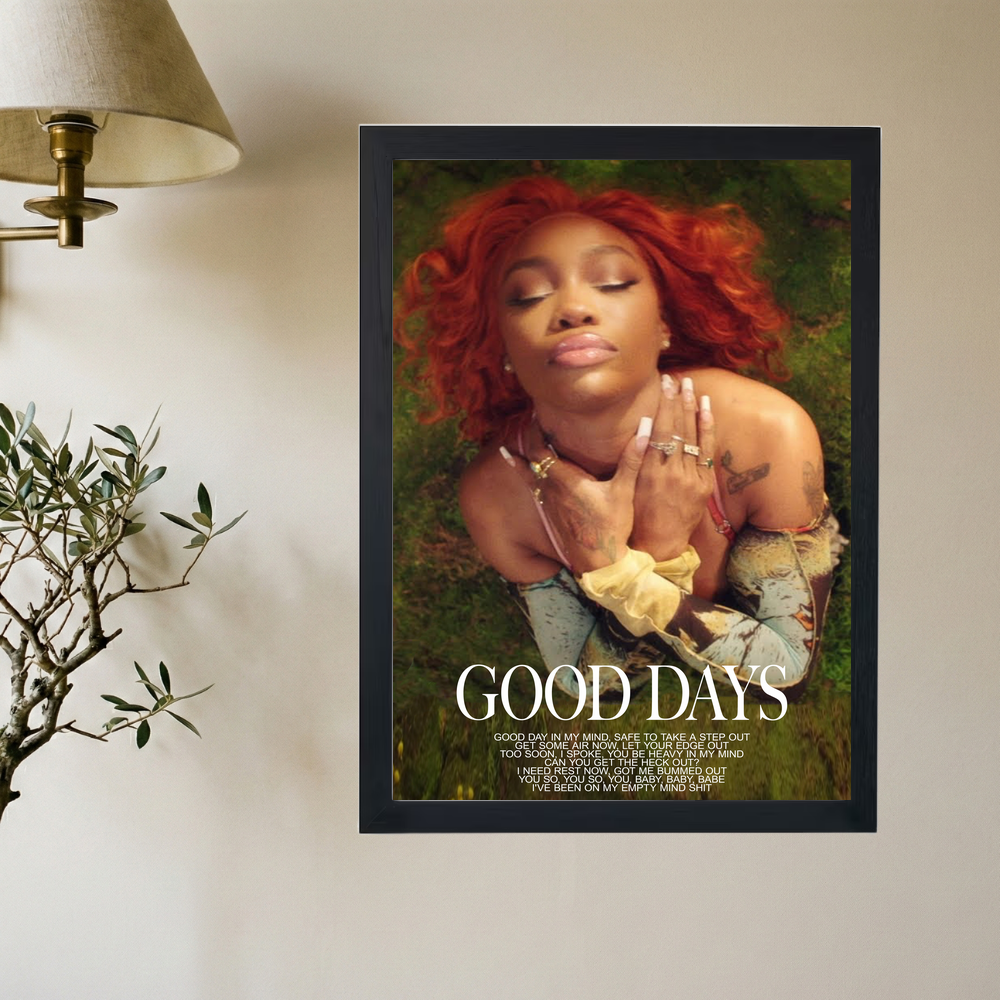 SZA 'Good Days' Poster - Mockup 2