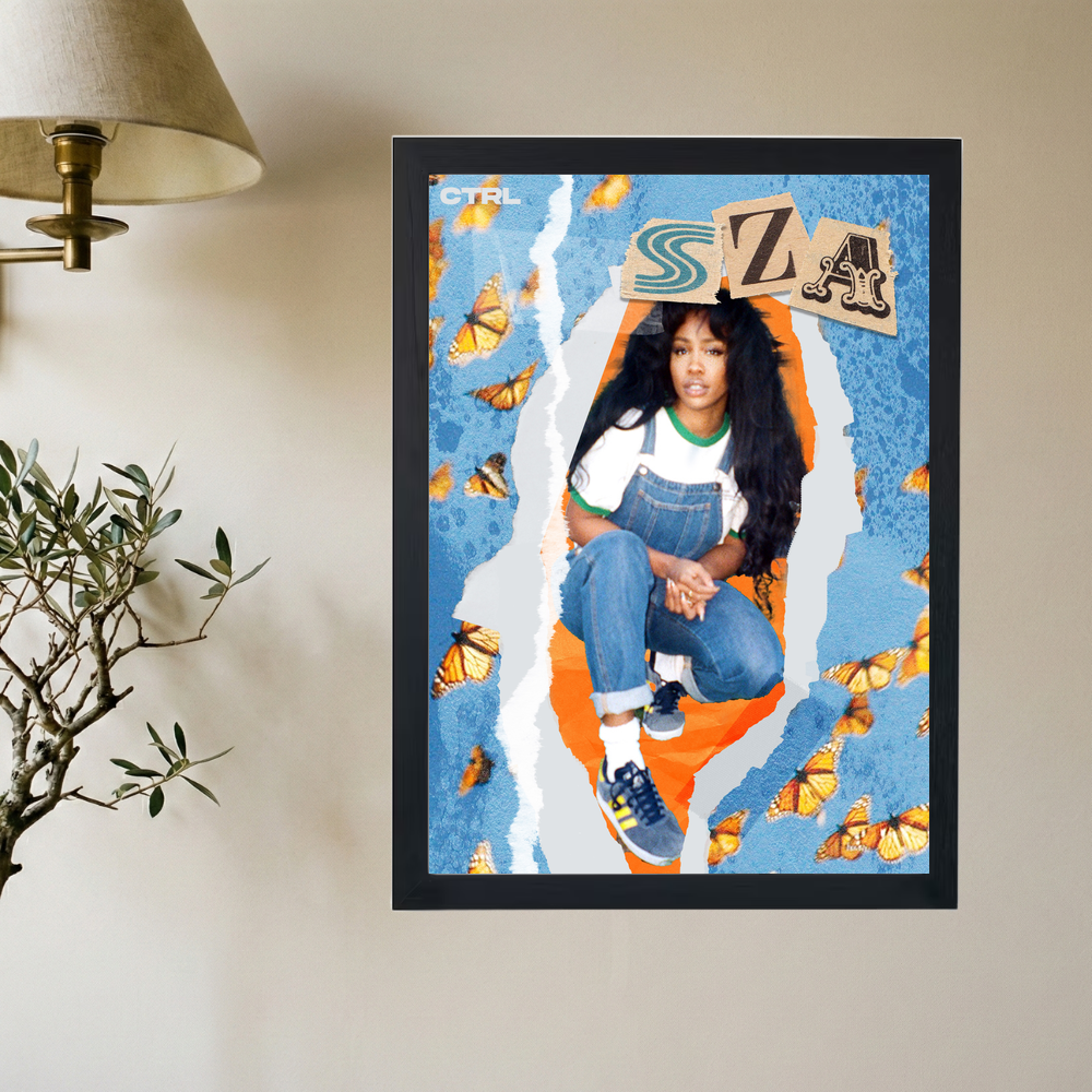 SZA 'Scrapbook' Poster - Mockup 2