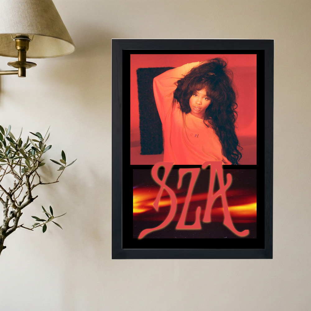 SZA 'Flame' Poster - Mockup 2