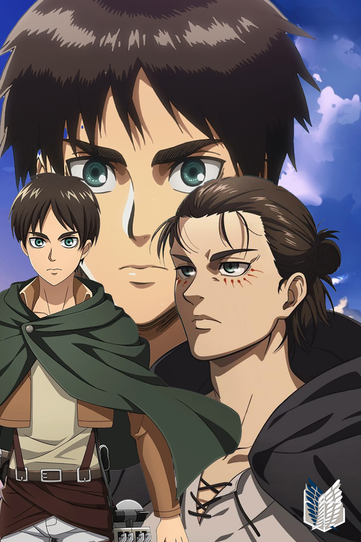 Attack On Titan x Eren Yeager Collage Poster