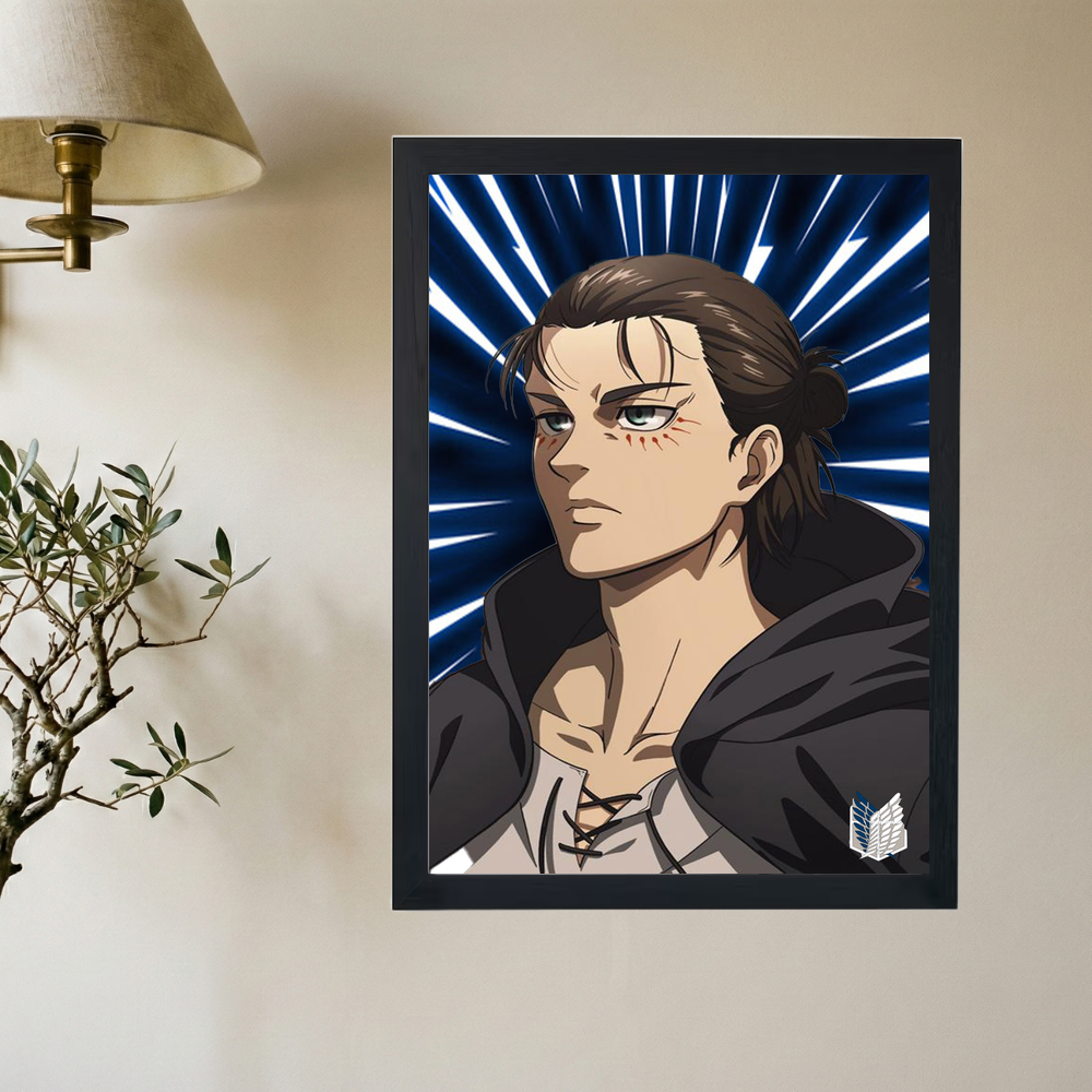 Attack On Titan x Eren Yeager Poster - Mockup 2