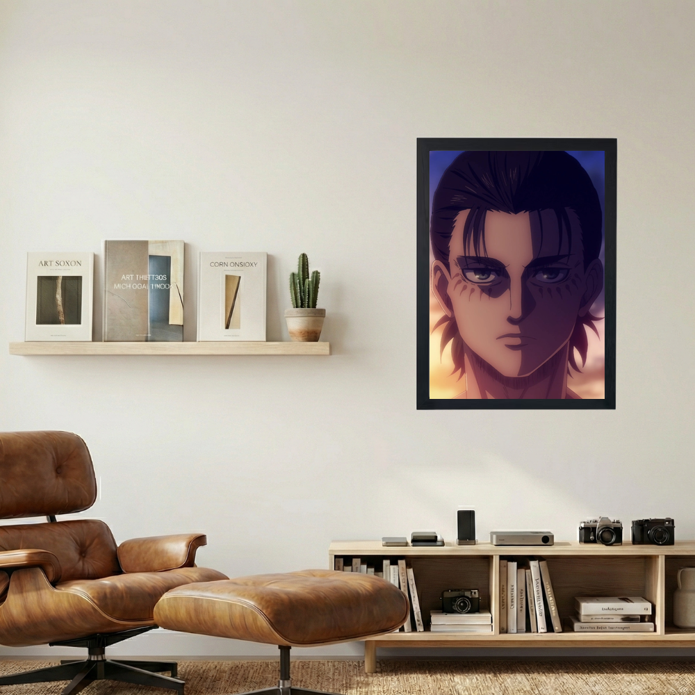 Attack On Titan x Eren Yeager 'Sinister' Poster - Mockup 1