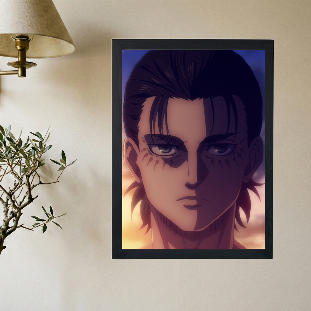 Attack On Titan x Eren Yeager 'Sinister' Poster - Mockup 2