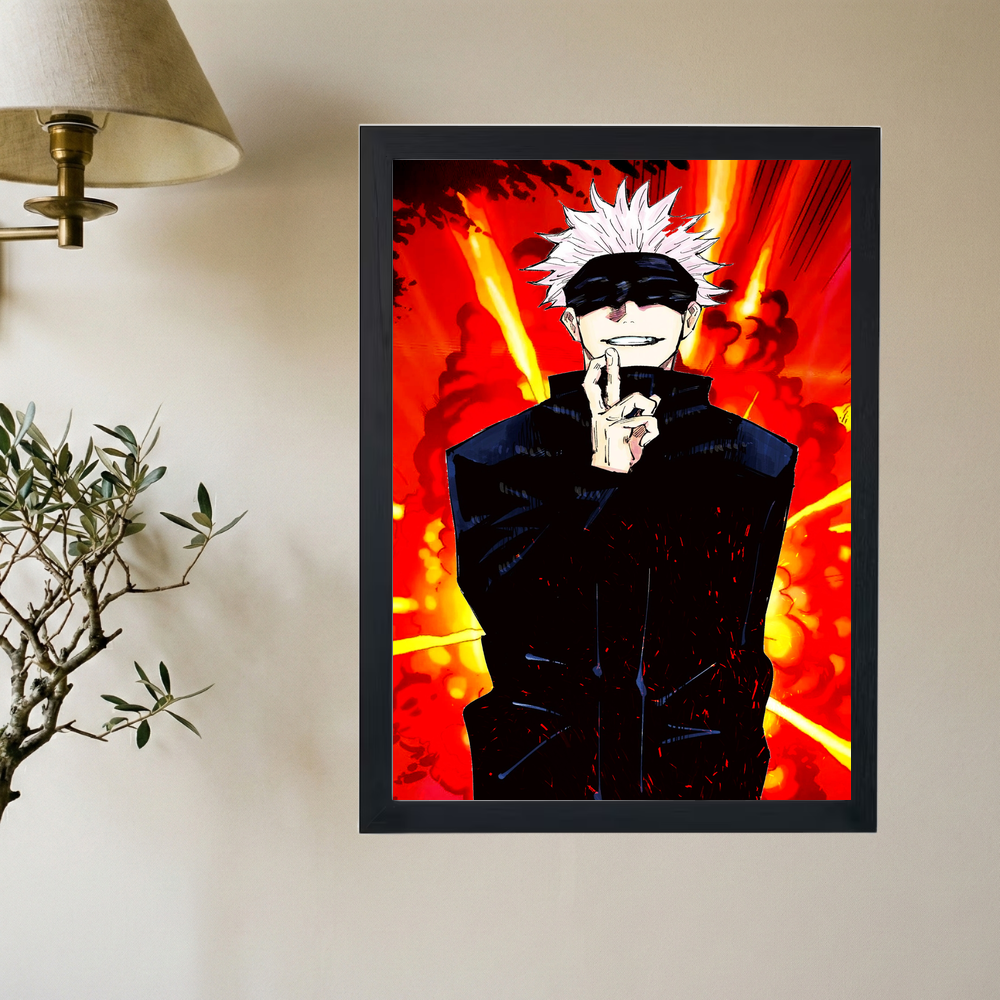 Jujutsu Kaisen x Satoru Gojo 'Explosion' Poster - Mockup 2