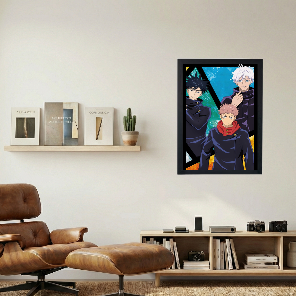 Jujutsu Kaisen 'Trio' Poster V2 - Mockup 1