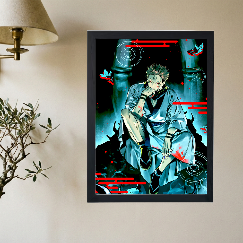 Jujutsu Kaisen x Sukuna Poster - Mockup 2