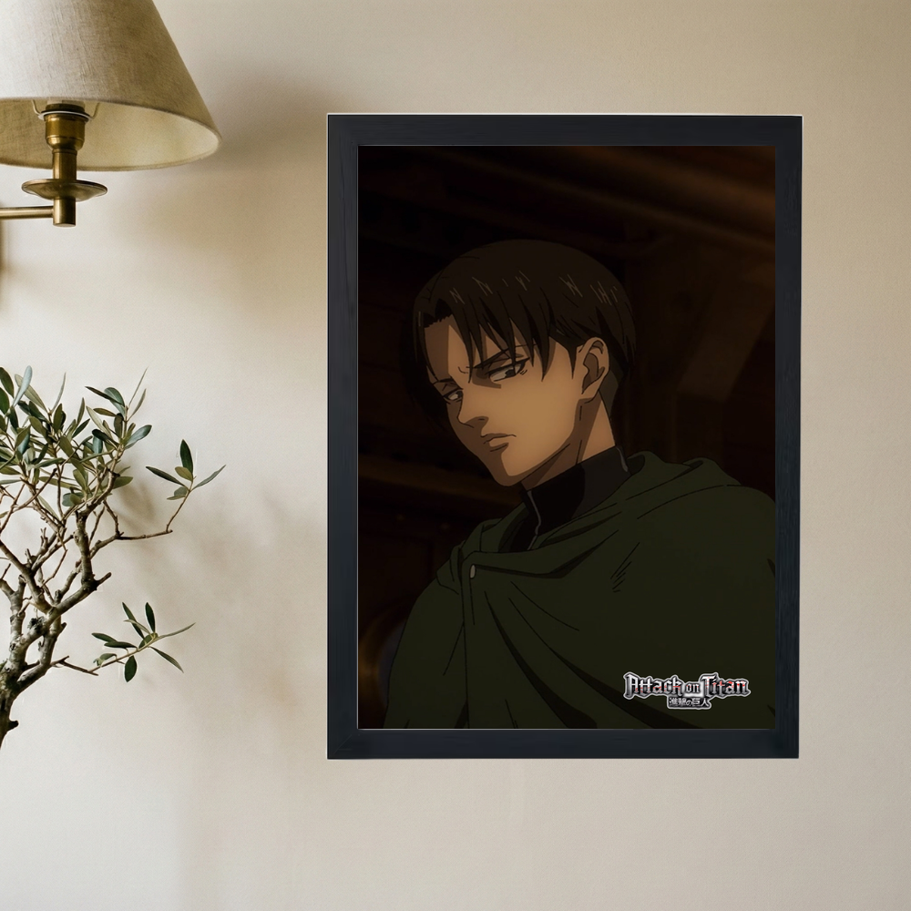 Attack On Titan x Levi Ackerman Poster - Mockup 2