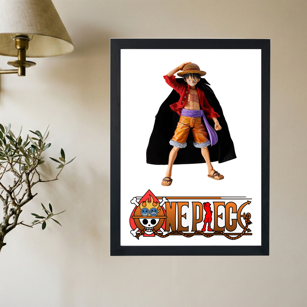 One Piece 'Luffy Action Figure' Poster - Mockup 2