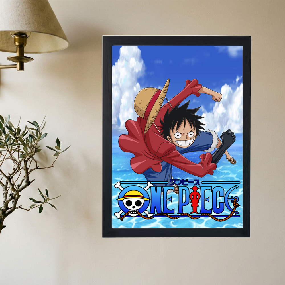 One Piece 'Luffy Vibes' Poster - Mockup 2