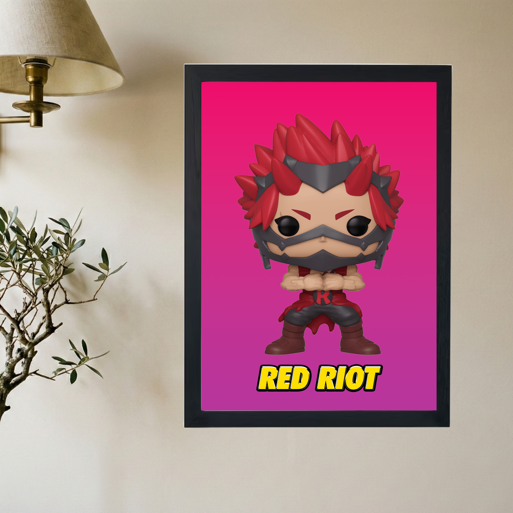 My Hero Academia x Red Riot Funko Poster - Mockup 2