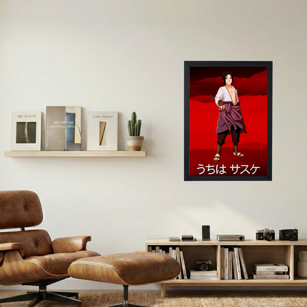 Sasuke 'Red' Poster - Mockup 1