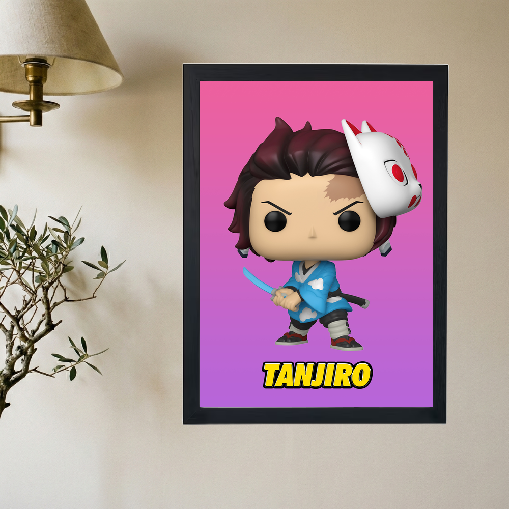 Demon Slayer x Tanjiro Funko Poster - Mockup 2