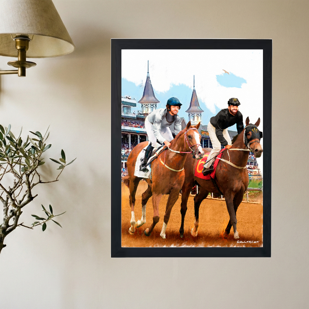 Jack Harlow x Drake 'Churchill Downs' Painting Poster - Mockup 2