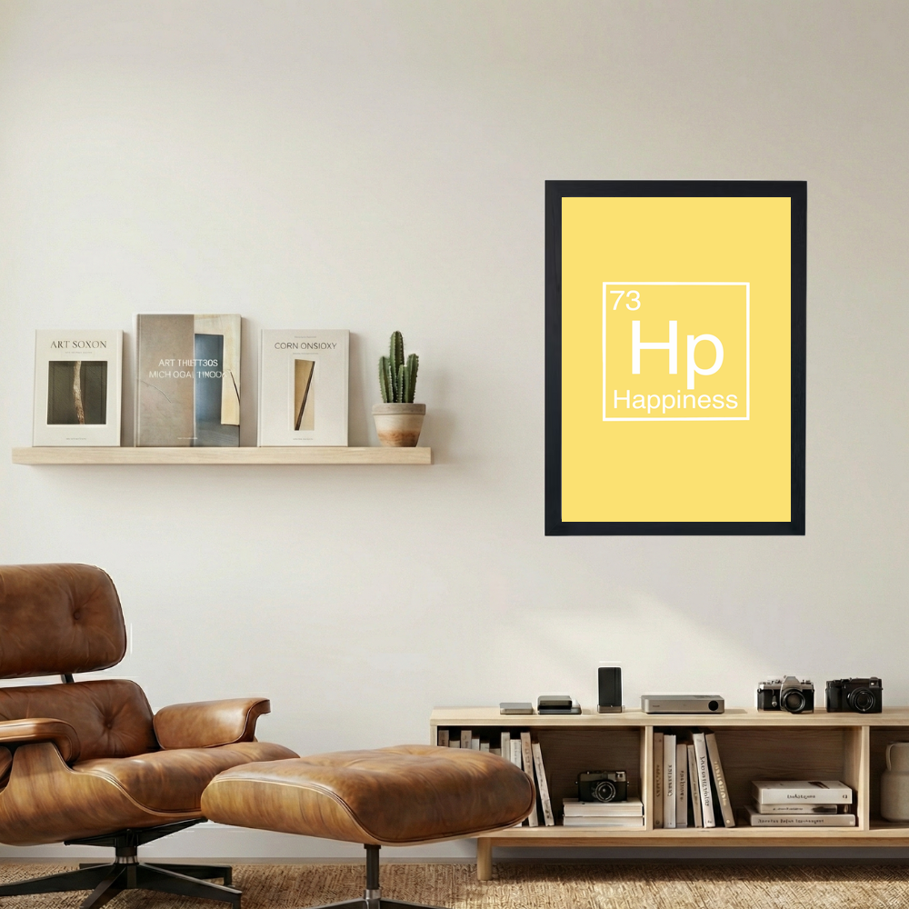 Happiness' Element Poster - Mockup 1