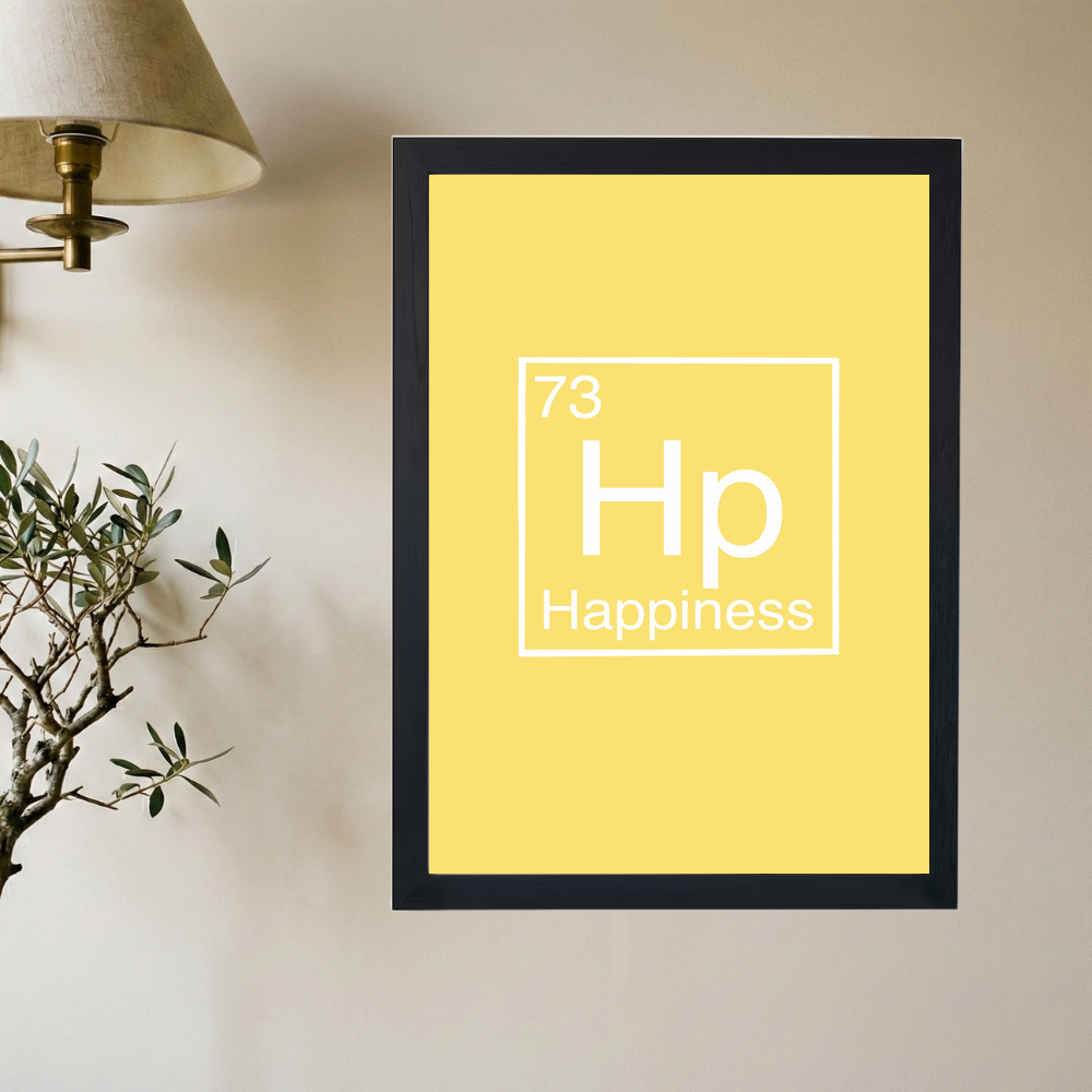 Happiness' Element Poster - Mockup 2