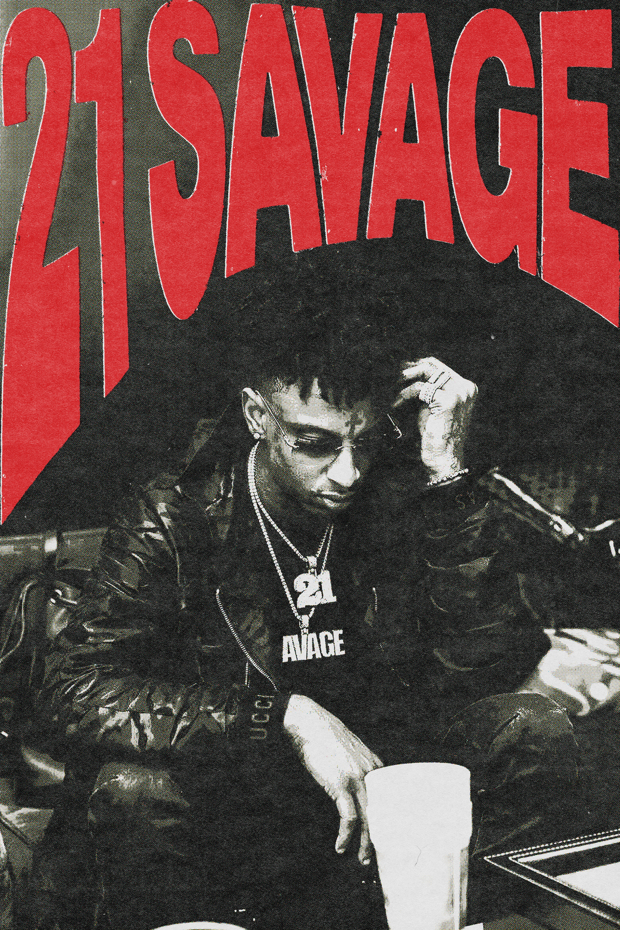 21 Savage 'Deep in Thought' Poster