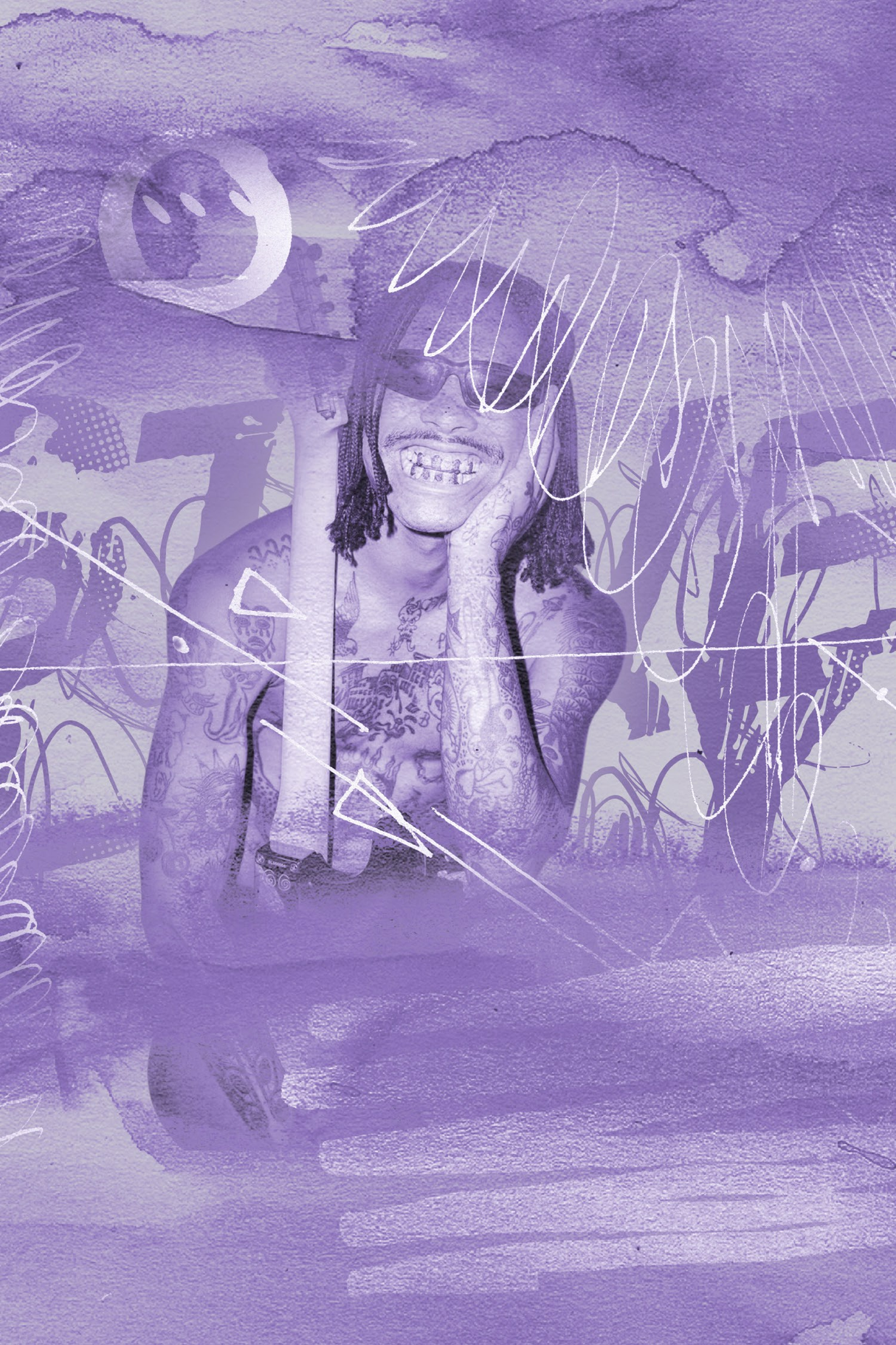 Steve Lacy 'Purple Guitar' Poster