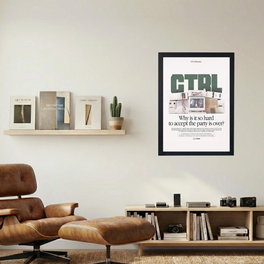 SZA 'The Party Is Over' Poster - Mockup 1