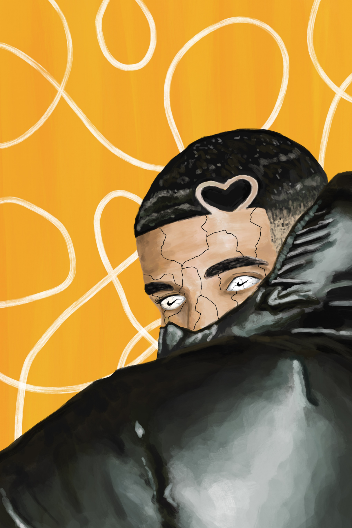 Drake 'Puzzled Face' Poster - Mockup 1