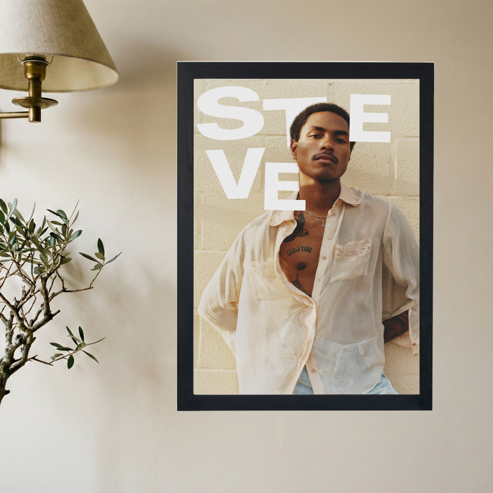 Steve Lacy 'White Walls' Posterbcg - Mockup 2
