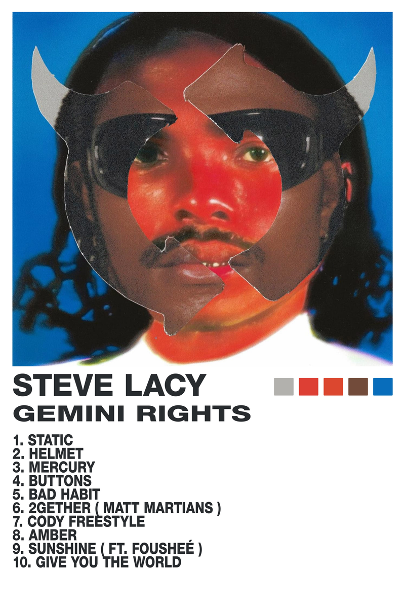 Steve Lacy Gemini Rights Poster PRNTD Steve Lacy Gemini Rights Poster PRNTD