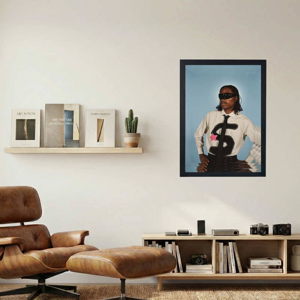 Steve Lacy 'Steve Money Sign' Poster - Mockup 1