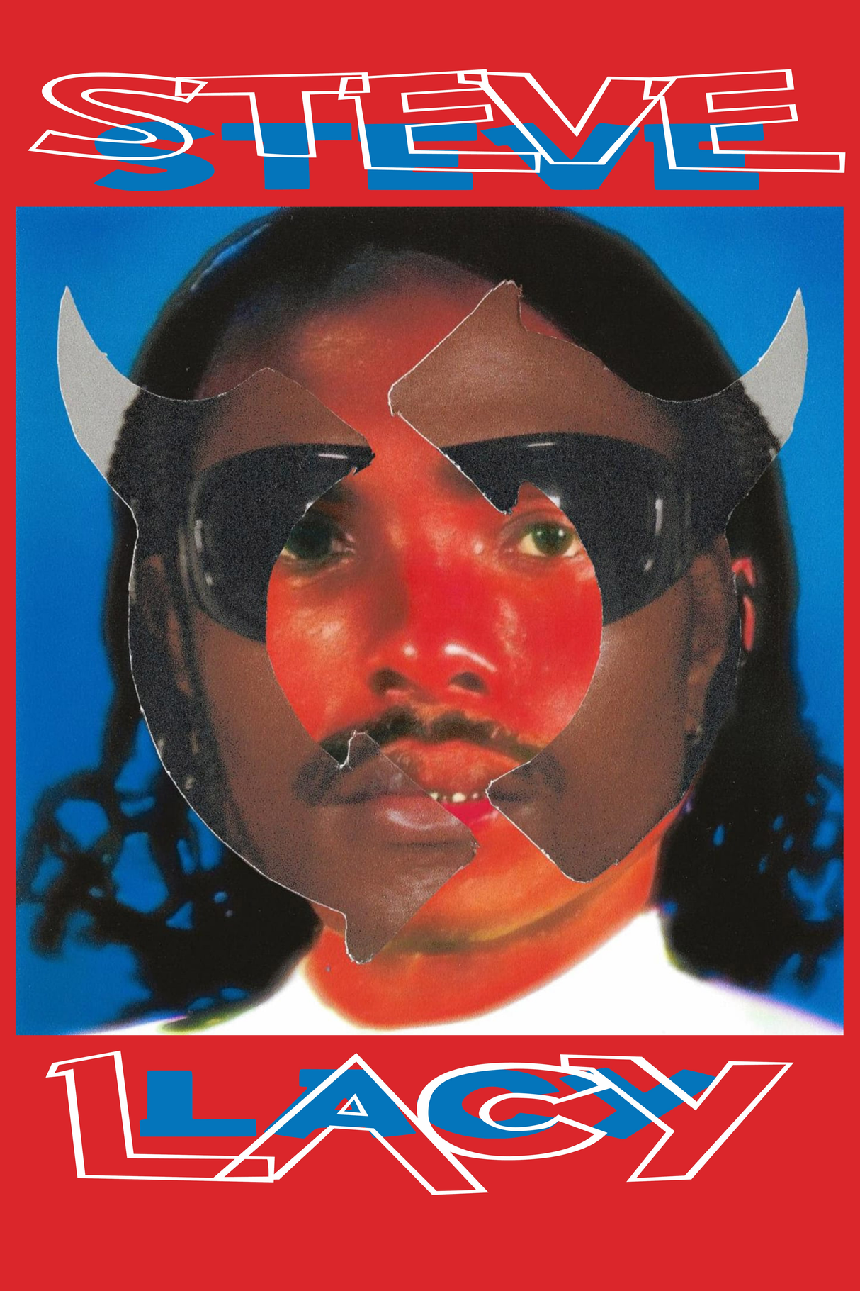 Steve Lacy 'Gemini Rights Blue & Red' Poster